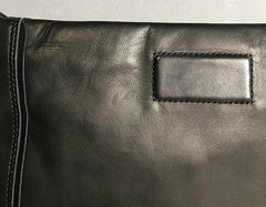 Genuine Leather Mens Clutch Cool Slim Wallet Zipper Clutch Wristlet Wallet for Men