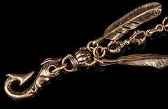 Brass biker trucker Tibetan Keychain wallet Chain for chain wallet biker wallet trucker wallet