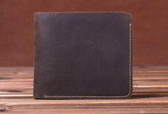 Cool Mens Leather billfold Wallet Leather Small Wallet Bifold Slim Wallets For Men - iwalletsmen