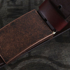 Genuine Leather Punk Rock Biker Trucker Mens Belt Men Black Coffee Belt for Men