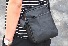 Cool Leather Mens Small Messenger Bag Cool Crossbody Bags for men - iwalletsmen