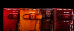 men's wallet card case​ Brown Leather Wallet for Credit Cards Handmade Leather Card Wallets Mens Leather Card Wallet