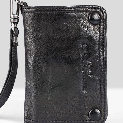 Genuine Leather Mens Chain Biker Wallet Cool Leather Wallet Small Wallets for Men - iwalletsmen