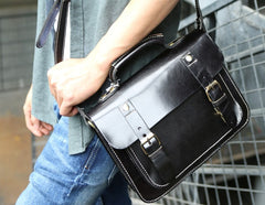 Cool Leather Mens Messenger Bag Handbag Shoulder Bag for men - iwalletsmen