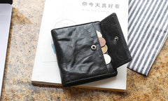 Leather Mens Front Pocket Wallet Small Wallet Slim Wallet Card Wallet for Men - iwalletsmen