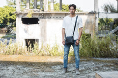 Cool Leather Black Mens Messenger Bags Vintage Shoulder Bags  for Men - iwalletsmen