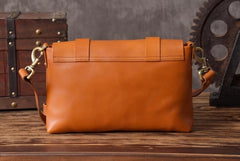 Handmade Leather Mens Cool Shoulder Bag Messenger Bag Chest Bag Bike Bag Cycling Bag for men