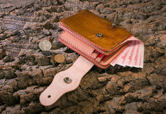 Handmade Leather billfold Mens Chain Biker Wallet Cool Leather Wallet With Chain Wallets for Men - iwalletsmen