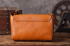 Handmade Leather Mens Cool Shoulder Bag Messenger Bag Chest Bag Bike Bag Cycling Bag for men