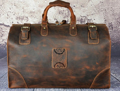 Leather Mens Doctor Bag Weekender Bags Travel Bag Duffle Bag for Men - iwalletsmen