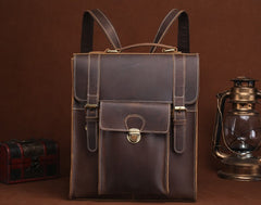 Cool Leather Mens Briefcase Messenger Bag Shoulder Bag Satchel Backpack for men - iwalletsmen