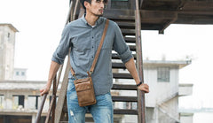 Cool Leather Belt Pouches Mens Waist Bag Shoulder Bag for Men - iwalletsmen