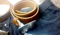 Handmade Vintage Brown Leather Mens Belt Leather Belt for Men - iwalletsmen