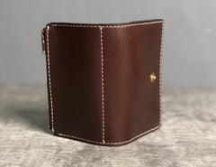 Handmade Leather Mens Cool Key Wallet Car Key Change Coin Card Holder Car Key Case for Men