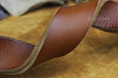 Handmade Genuine Leather Mens Leather Men Brown Belt for Men Cool Leather Belt