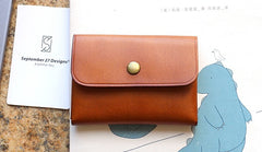 Leather Mens Front Pocket Wallet Small Wallet Card Wallet Change Wallets for Men - iwalletsmen