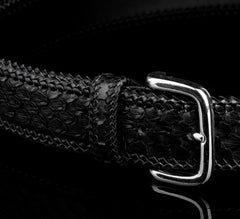 Handmade Genuine Leather Mens Belt Custom Cool Leather Men Black Belt for Men