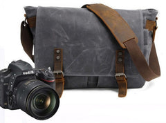 Mens Canvas Messenger Bag Camera Side Bag Courier Bag Shoulder Bag for Men - iwalletsmen