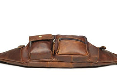 Leather Belt Bag Mens Fanny Back Waist Bag Fanny Bags For Men - iwalletsmen