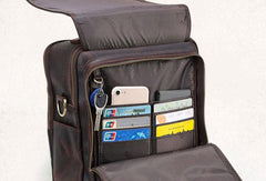 VINTAGE LEATHER MENS Camera Bag Small Cool SHOULDER BAG HANDBAG FOR MEN - iwalletsmen