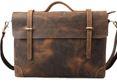 Vintage Leather Mens Briefcase Handbag Messenger Bag for men - iwalletsmen