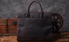 Genuine Leather Mens Cool Messenger Bag Briefcase Work Bag Business Bag for men