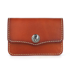 Handmade Leather Mens Change Wallet Card Wallet Front Pocket Wallets Small Wallets for Men - iwalletsmen