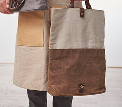 Mens Canvas Cool Side Bag Messenger Bag Canvas Handbag Canvas Tote for Men - iwalletsmen