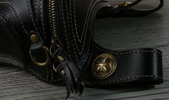 Leather Belt Pouch Mens Small Cases Waist Bag Hip Pack Belt Bag Fanny Pack Bumbag for Men