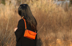 Handmade Leather Mens Box Bag Small Shoulder Bag Messenger Bag for Men - iwalletsmen