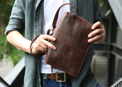 Cool Leather Mens Small Messenger Bag Shoulder Bag for men - iwalletsmen