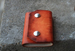 Handmade Mens Leather Key Holder Key Wallet Small Key Wallet for Men - iwalletsmen