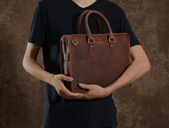 laptop briefcase bag​ Vintage leather briefcases for men brown leather briefcase briefcase leather laptop
