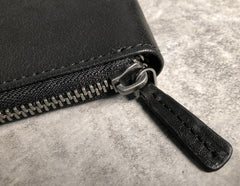 Genuine Leather Mens Cool billfold Leather Wallet Men Small Wallets Bifold for Men