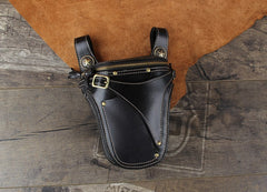 Leather Belt Pouch Mens Small Cases Waist Bag Hip Pack Belt Bag Fanny Pack Bumbag for Men