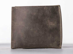 Handmade Vintage Leather Men Small Bifold Wallet Wallet for Men - iwalletsmen