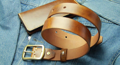 Handmade Vintage Leather Mens Belt Leather Belt for Men - iwalletsmen