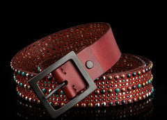 Handmade Genuine Leather Mens Belt Custom Cool Leather Men Black Belt for Men