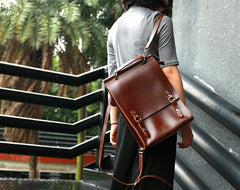 Cool Mens Leather Backpacks Travel Backpack School Backpacks for Men - iwalletsmen