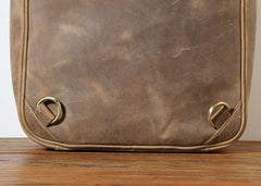 Handmade Leather Mens Cool Backpack Bag Messenger Bag Briefcase Work Bag Laptop Bag for men