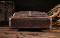 Vintage Leather Mens Cool Small Messenger Bag Cool Shoulder Bag For Men - iwalletsmen