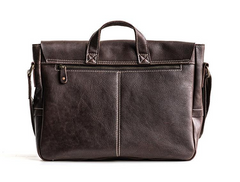 Genuine Leather Mens Messenger Bag Briefcase Laptop Bag Bike Bag Cycling Bag for men - iwalletsmen