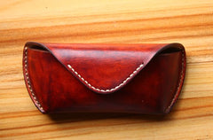 Handmade Mens Cool Leather Glasses Case Glasses Box Glasses Holder Eyeglass Case - iwalletsmen
