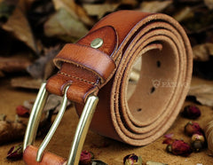 Handmade Genuine Leather Mens Leather Men Brown Black Belt for Men Cool Leather Belt
