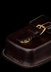 Leather Belt Pouch Mens Small Cases Waist Bag Hip Pack Belt Bag Fanny Pack Bumbag for Men