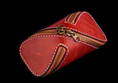 Handmade Leather Tooled Mens Cool Car Key Wallet Coin Wallet Pouch Car KeyChain for Men