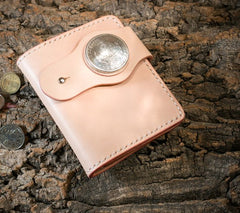 Handmade Leather billfold Mens Chain Biker Wallet Cool Leather Wallet With Chain Wallets for Men