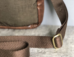 Genuine Leather Mens Cool Chest Bag Sling Bag Crossbody Bag Travel Bag Hiking Bag for men