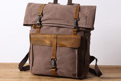 Cool Canvas Mens Travel Backpack Canvas School Backpack Laptop Backpack for Men - iwalletsmen