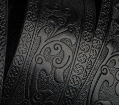 Handmade Genuine Leather Mens Belt Custom Cool Leather Men Black Belt for Men